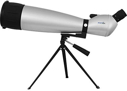 Zoomion Wolf Spektiv 33-100x100 | für Sportschützen und Vogelbeobachtung | spritzwasserfest | mit Dreibein-Tischstativ | inklusive Zoom-Okular | mehrfache Vergütung