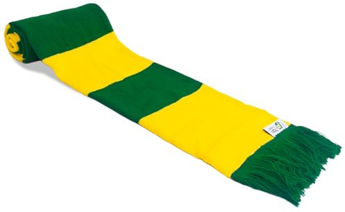 fanoriginals - Fußballschal in den Farben von Norwich City - Retro-Stil - Streifen in Gelb/Grün - Einheitsgröße