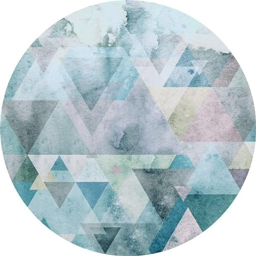 Komar DOT runde und selbstklebende Vlies Fototapete Blueprism - Ø Durchmesser 125 cm - 1 Stück - Tapete, Dekoration, Wandtapete, Wandbild, Wandbelag, Designtapete - D1-011