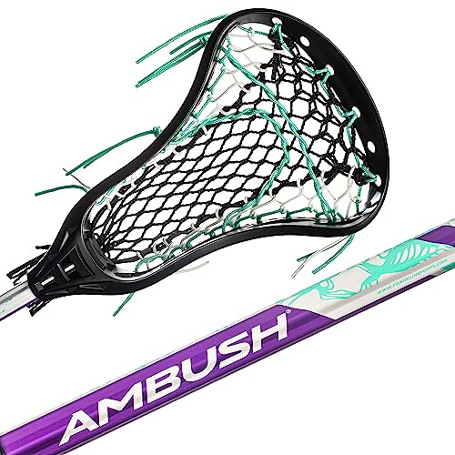 Franklin Sports Women's Lacrosse Stick - Ambush Lacrosse Stick for Women + Girls - Official Game + Training Lax Equipment - 30 Aluminum Shaft - Complete with Shaft + Head