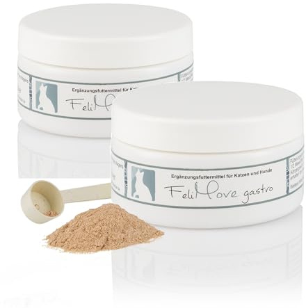 FeliMove Gastro (Doppelpack), 100 Gramm Pulver, innovativer Magenschutz für Katzen und Hunde, tierärztlich entwickelt und studienbasiert