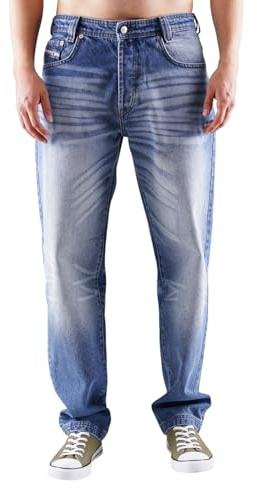 Picaldi® Zicco 472 Jeans | Loose & Relaxed Fit | Pantaloni taglio a carota | Taglio casual e ampio, Maryland, 46W x 32L