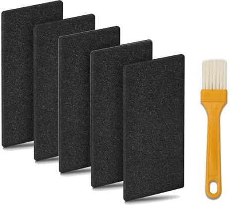 Eowppue Confezione da 5 Spugne Filtranti per Asciugatrice – Filtro di Ricambio Riutilizzabile 225 x 107 x 8 mm, Elemento Filtrante in Spugna