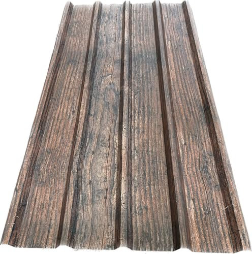 FT METALLI - Lamiera Grecata FT 540 LEGNO SCURO per Coperture e Pareti Esterni - Acciaio Zincato Preverniciato - Pannelli Robusti con Effetto LEGNO SCURO per Durabilità Estetica