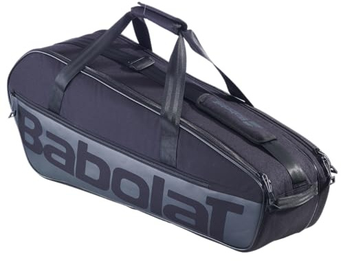 Babolat Unisex Adult M Borsa Sportiva Modello Cross Court 40 Litri Nero 2 Scomparti Principali Scomparti Accessori Zaino Zaino Ultra Antistrappo e Impermeabile per 6 racchette 40 litri