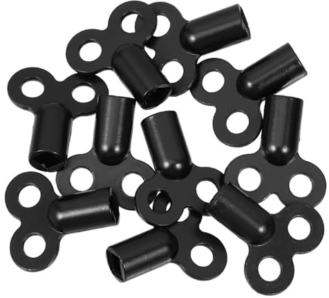 Gadpiparty 10pcs Zinc Alloy Radiator Bleed Keys Plumbing and Water Shut Off Valve Key for Heater Air Vent Exhaust Valves