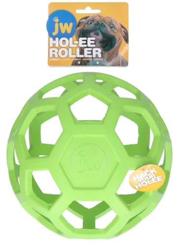 JW HOL-ee Roller, Spielball, Hundeball, Leckerli, Apportierspielzeug, Gitterball, Hundespielzeug in Verschiedenen Größen wählbar (XL)