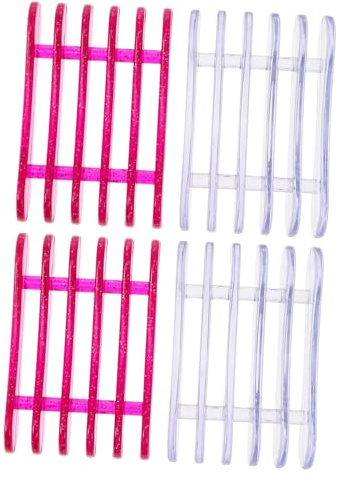 WRITWAA 4piezas Soporte Para Esmaltes Uñas Unidades Organizador Pintauñas Soportes Para Pinceles y Bolígrafos Diseño Portátil Para Salones y Bricolaje Plástico y Resistente