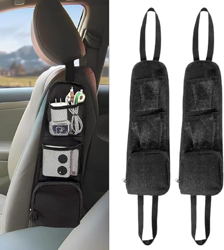 Autositz-Seitenorganisator 2 Stück Auto Organizer Kinder mit 3 Große Speicherkapazität Auto Zubehör Innenraum Rücksitz Organizer Sitz Organizer für Meisten Autos wie SUV Volkswagen Busse Wohnwagen Woh