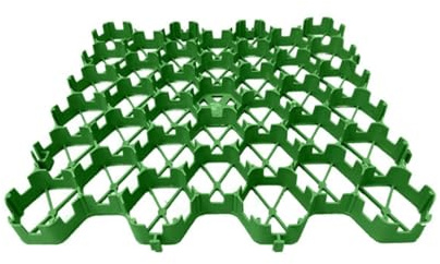 Caillebotis en Gravier, pavés de Jardin, fondations d'abri de Jardin, 4 grilles = 1 m² (Vert), for allées, pentes, Jardins, aménagement paysager, parkings, pelouses(3.5cm-20 Pieces)