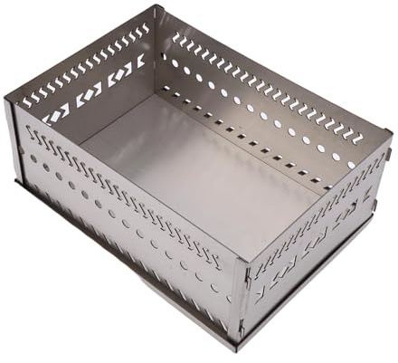 Yechiry Bastu Stenkorghållare Bur, Utomhusförsörjning, Multi -portabelt Rostfritt Stål Bastu Korghållare med 50 Kg Kapacitet för Kolträförbränningspis (SL 300)
