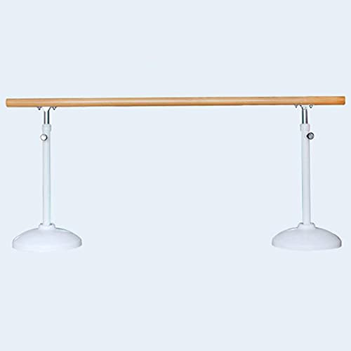 Baletträcken med robust stöd, justerbar förlängningsstång och unik bärbar lyftdesign, lämpliga för barn och vuxna,White-1.5m