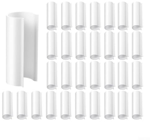 Morsetti a scatto per telai tubolari, 32 pezzi, compatibili con tubi in PVC e metallo, per serre, rifugi e coperture protettive (12,7 mm)