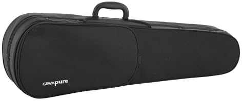 PURE GEWA Violaformetui 40,8 cm, schwarz/Samt hellgrau