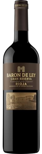 Baron de Ley Gran Reserva, Vino tinto DOC Rioja, Variedad Tempranillo, Elegante y Clásico, Botella 750 ml