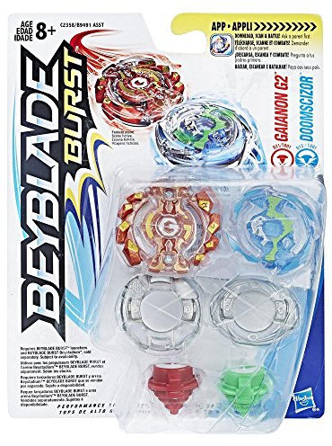 Hasbro Bey Blade C2358EL2 Burst Evolution Gainon G2 and Doomscizor Doppelpack