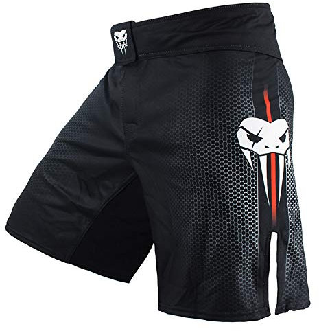 SOTF Boxshorts für Herren, Training, Kampfshorts, MMA, BJJ, Shorts No Gi, Schwarz