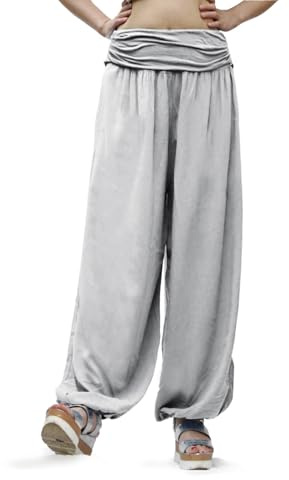 Glamexx24 Pantalon Harem Femme Décontractés Soft Sarouel Legers Sport Pants pour Yoga Pilates Hippie Fitness Danse Ete Plage