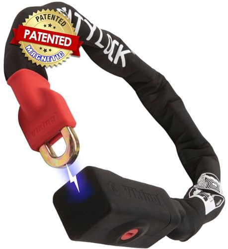Seatylock Viking Sold Secure Magnetic Patented Robust Bike Chain Lock | High Security Scratch Resistant, Heavy Duty Anti Theft, Smart Ultra Secure Chain Bicycle Lock