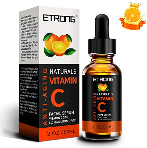 Sérum Vitamine C 20% - Une formule puissante et avancée - Acide Hyaluronique (60ml)