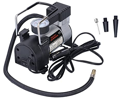 12V 50Psi Portable Duty Tire Inflator Pump for Car Auto Rep – Tool for Vehicle Tire Inflation & Emergency Use