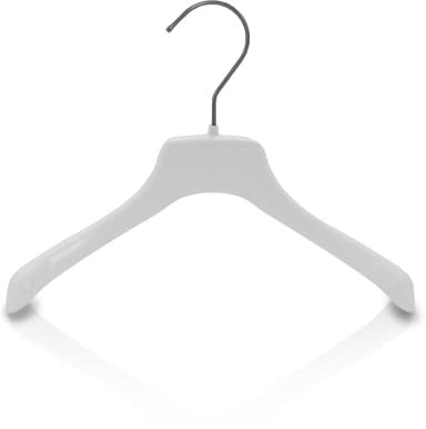 Kiroplast 30 Grucce per Bambini Capospalla Appendini Stampelle Neonati Ometti Grucce Appendiabiti Bianche T-Shirt Magliette 26cm