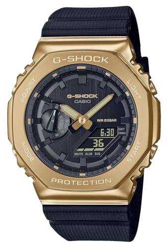 Casio G-Shock Men's GM2100G-1A9 Black/Gold Analog-Digital Watch