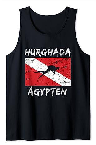 Hurghada Tauchen Rotes Meer Design Taucher Urlaub Ägypten Tank Top