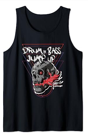 Drum and Bass DNB Jump Up DJ Totenkopf Elektro Drum and Bass Tank Top