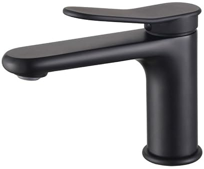 Robinet de lavabo, lavabo, WC chaud et froid, armoire de salle de bain, lavabo noir sous plan