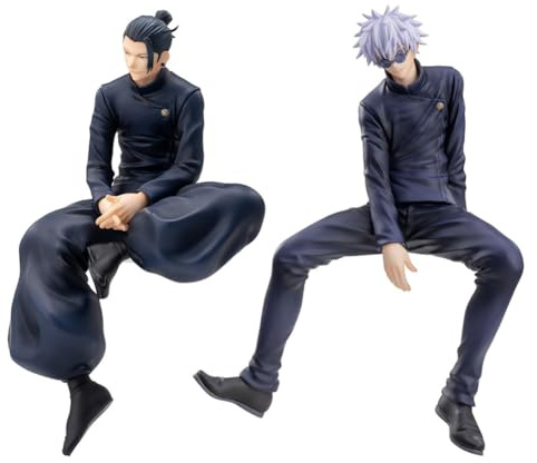 Tongyundacheng Geto Suguru und Gojo Satoru Figur Anime Nudelstopper Gojo and Geto Statue Action Figur PVC Sammlerstück Modell Desktop Dekoration 14cm