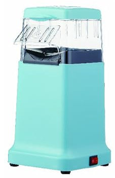hxoity Hot Mini Air Popcorn Popper for Home Electric Popcorn Maker High Popping Rate Healthy Oil Free Popcorn Great for Holding Parties in Home and Watching Movies with Family(Blue)