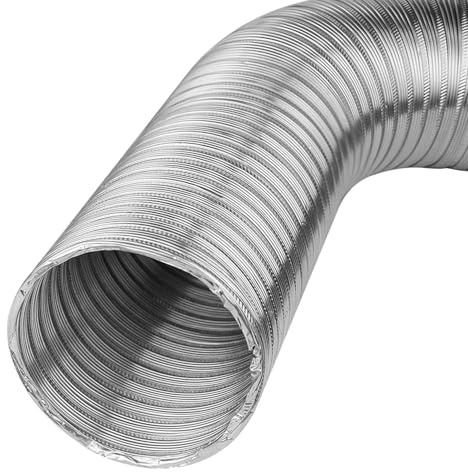 ALLINOX Tubo Flessibile In Alluminio Modulo Allungabile 1/3 MTL Per Cappa Aspirante - Condizionatori - Riscaldamenro - Ventilazioni e Condotti Aria Alta Resistenza Al Calore Fino a 300°C (DN 250)