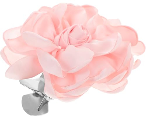 VOSAREA Fleurs Nouées en Rideau Attache De Rideau Pince D'embrasse De Pince à Retenue De pour x Attaches Boucles De Pivoine Décor De Rose Chiffon