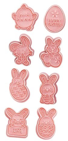 Ciieeo 3 Juegos Cortadores De Galletas De Pascua Moldes De Galletas Para Hornear Vaya Alimento Cortadores De Galletas De Unicornio Mezcla De Galletas Mollete Huevo Páginas Rosa 8 Uds * 3