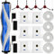 20 Stück Zubehör für Ecovac Deebot T30 / T30 Pro Omni Saugroboter, 1 Hauptbürste 6 Staubbeutel 4 Wischpads 4 Filter 4 Seitenbürsten 1 Reinigungsbürste