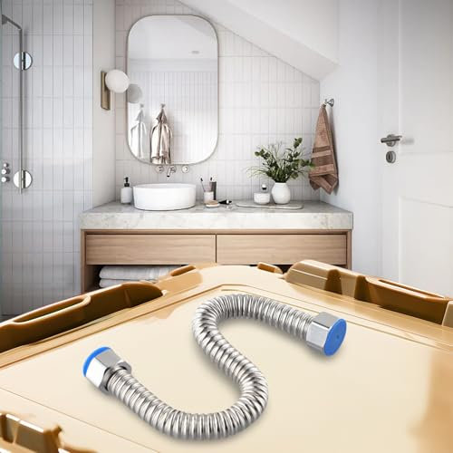 Raccord flexible en acier inoxydable pour chauffe-eau - Performance fiable garantie (30 cm (60 cm)