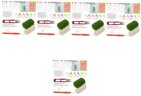 DIYEAH Beginner Crochet Kit DIY Yarn Weaving for Hanging Basket Decor Crochet Yarn Beginner Kit