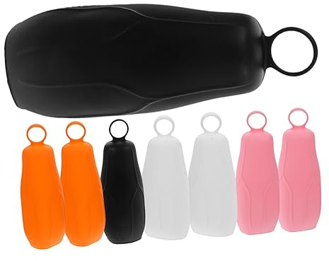 VALICLUD Maniche Per Bottiglie a Tenuta Stagna in Silicone Da Viaggio 8 Pezzi, Copribottiglia Anti-perdite Riutilizzabile Per Articoli Da Toeletta, Piccolo Set Colorato Per Valigie e Bagagli
