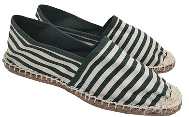 Espadrillas för män och kvinnor i duk, sommarskor slip-on, klassiska låga espadriller i gummibotten