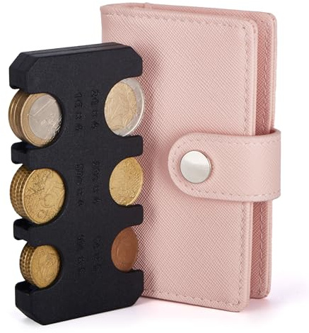 kleingeldbörse|münzbeutelkleingeld aufbewahrung|geldbörse Damen|Münzbox| münzbörse | Card Holder Damen| Portemonnaie Damen |Kartenhalter(Rosa)