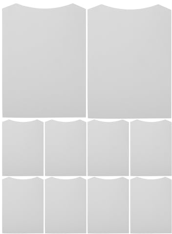Garneck 10 Pièces Lot de Gabarits Carton pour Plier Hauts et T-Shirts Outils de Pliage pour Organisation de Vêtements et Emballage