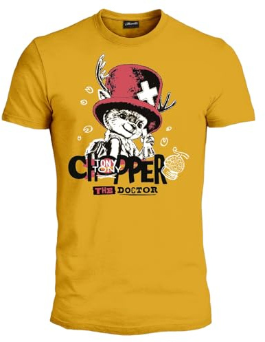 One Piece T Shirt Chopper - The Doctor. Maglia Ufficiale Unisex. Maglietta Regular in Cotone. per Adulto e Ragazzo M