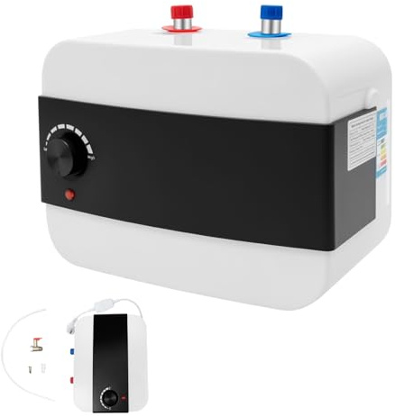 ROGONPDK Scaldabagno elettrico rettangolare da 6 l, 1500 W, scaldabagno istantaneo con tubo, scaldabagno elettrico, scaldabagno elettrico, 220 V