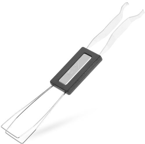 HEMOTON Extracteur de Touches Fonction Pince à Épiler en Métal Argenté Outil de Retrait Facile et Précis pour Clavier Mécanique pour DIY