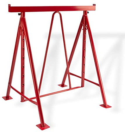 DEMA Gerüstbock höhenverstellbar | Stabiler Unterstellbock | Klappbock | Stützbock | Tragkraft 500 kg