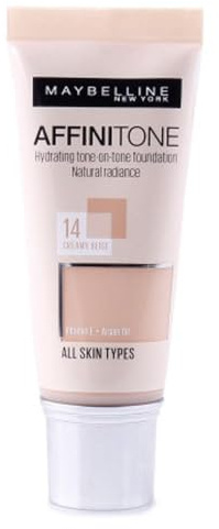 MAYBELLINE Affinitone Unifying Foundation Cream (14 Creamy Beige) 30 ml