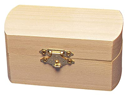 Rayher 62292000 - Caja de Madera semiovalada FSC Mix Credit, 10 x 6 cm
