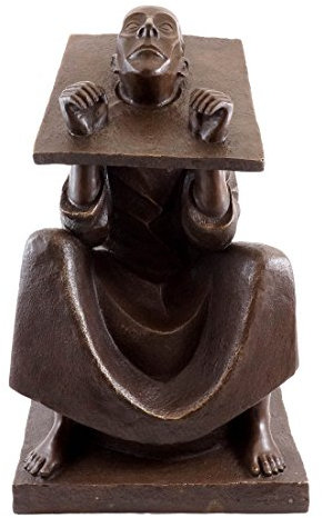 Kunst & Ambiente - Der Mann im Stock - 1918 - Ernst Barlach - Bronzefigur - signiert - Skulptur kaufen - Güstrow - Dekorative Statue - Wohndeko für Innen