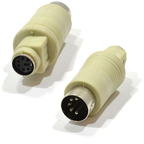 kenable 5 Pin Midi Din Male Plug to PS2 7 Pin female Socket Gender Changer